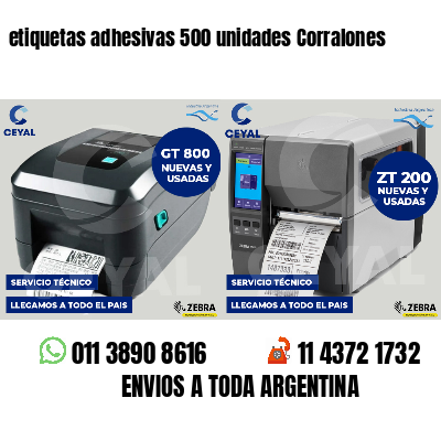 etiquetas adhesivas 500 unidades Corralones