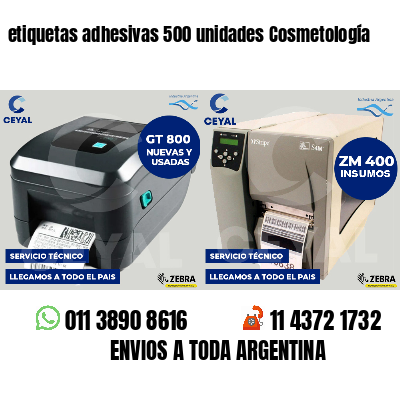 etiquetas adhesivas 500 unidades Cosmetología