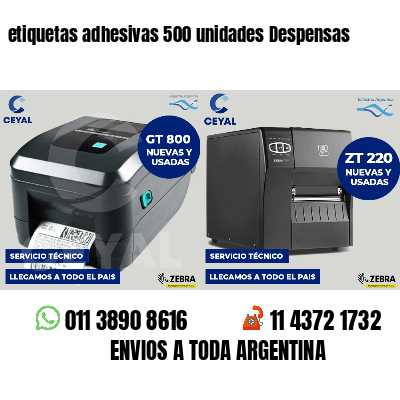 etiquetas adhesivas 500 unidades Despensas