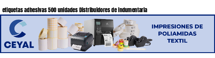 etiquetas adhesivas 500 unidades Distribuidores de indumentaria
