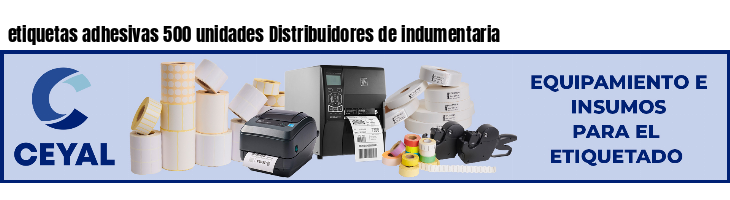 etiquetas adhesivas 500 unidades Distribuidores de indumentaria
