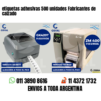etiquetas adhesivas 500 unidades Fabricantes de calzado