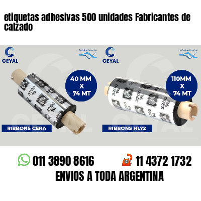 etiquetas adhesivas 500 unidades Fabricantes de calzado