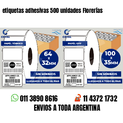 etiquetas adhesivas 500 unidades Florerías
