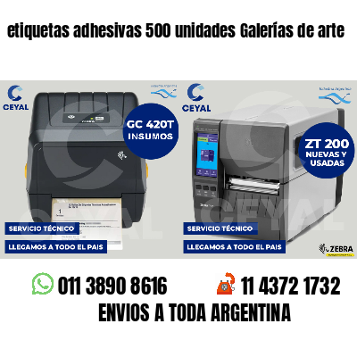 etiquetas adhesivas 500 unidades Galerías de arte