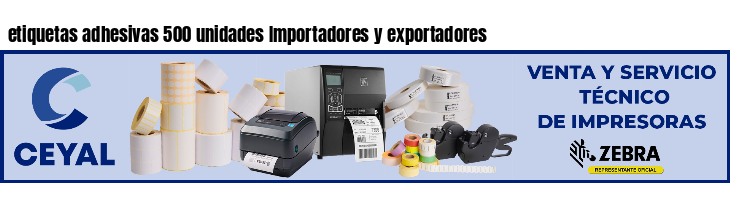 etiquetas adhesivas 500 unidades Importadores y exportadores