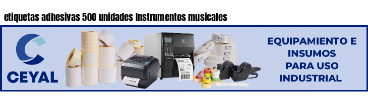 etiquetas adhesivas 500 unidades Instrumentos musicales