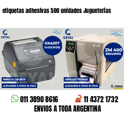 etiquetas adhesivas 500 unidades Jugueterías