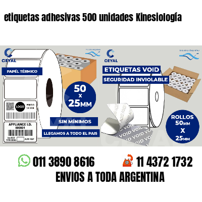 etiquetas adhesivas 500 unidades Kinesiología