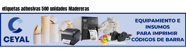 etiquetas adhesivas 500 unidades Madereras