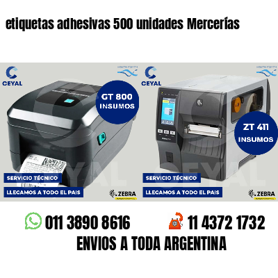 etiquetas adhesivas 500 unidades Mercerías