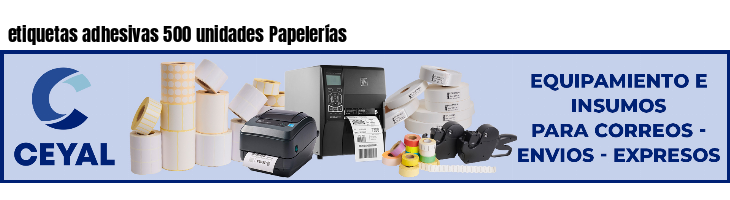 etiquetas adhesivas 500 unidades Papelerías