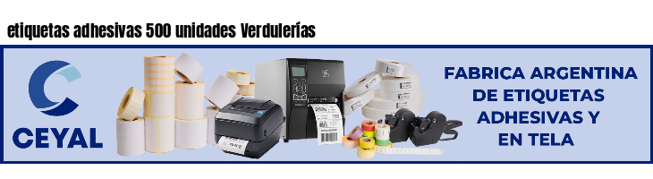 etiquetas adhesivas 500 unidades Verdulerías