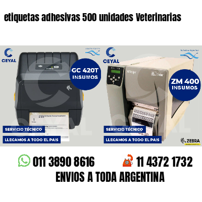 etiquetas adhesivas 500 unidades Veterinarias