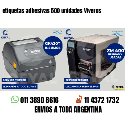 etiquetas adhesivas 500 unidades Viveros