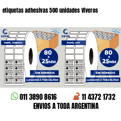 etiquetas adhesivas 500 unidades Viveros