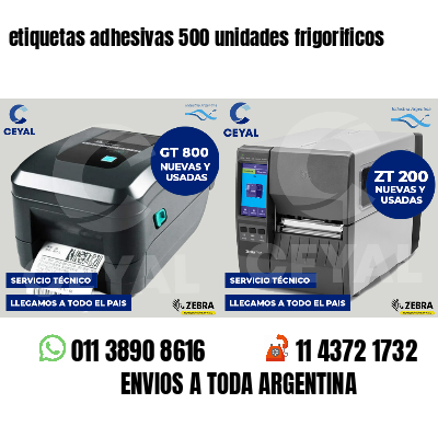 etiquetas adhesivas 500 unidades frigorificos