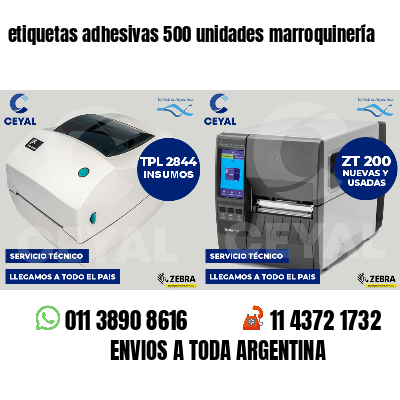 etiquetas adhesivas 500 unidades marroquinería