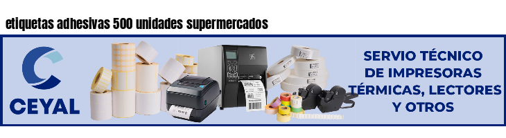 etiquetas adhesivas 500 unidades supermercados