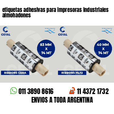 etiquetas adhesivas para impresoras industriales almohadones