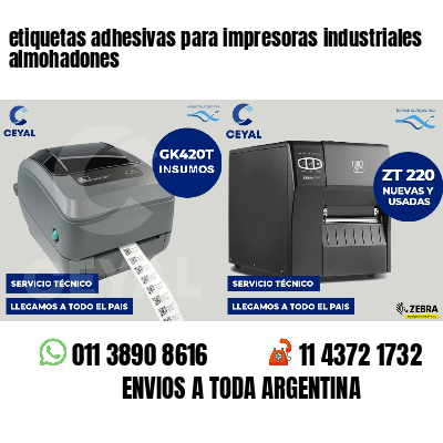 etiquetas adhesivas para impresoras industriales almohadones