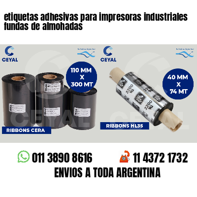 etiquetas adhesivas para impresoras industriales fundas de almohadas