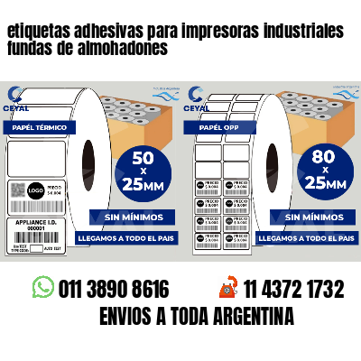 etiquetas adhesivas para impresoras industriales fundas de almohadones