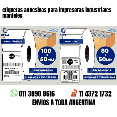 etiquetas adhesivas para impresoras industriales manteles