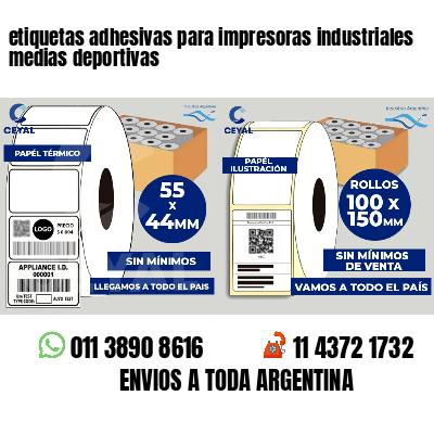 etiquetas adhesivas para impresoras industriales medias deportivas