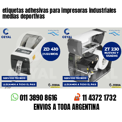 etiquetas adhesivas para impresoras industriales medias deportivas
