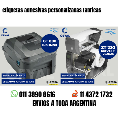 etiquetas adhesivas personalizadas fabricas