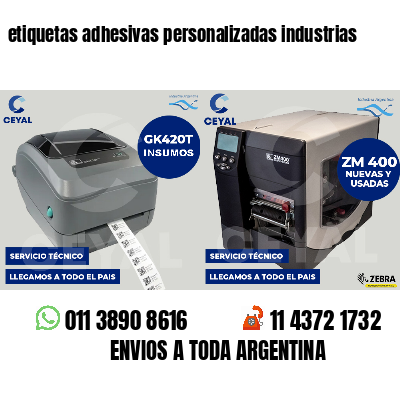 etiquetas adhesivas personalizadas industrias