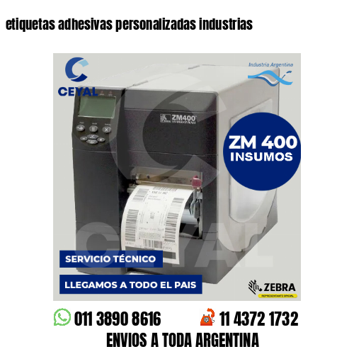 etiquetas adhesivas personalizadas industrias