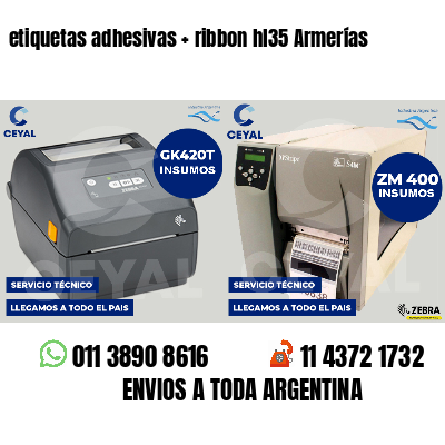 etiquetas adhesivas   ribbon hl35 Armerías