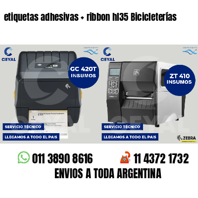 etiquetas adhesivas   ribbon hl35 Bicicleterías