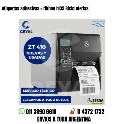 etiquetas adhesivas   ribbon hl35 Bicicleterías