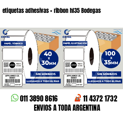 etiquetas adhesivas ribbon hl35 Bodegas