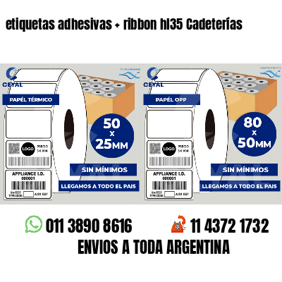 etiquetas adhesivas   ribbon hl35 Cadeterías
