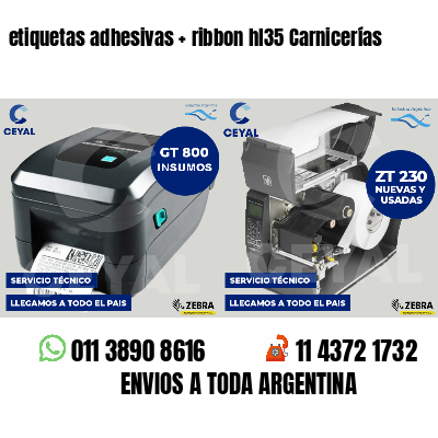 etiquetas adhesivas ribbon hl35 Carnicerías
