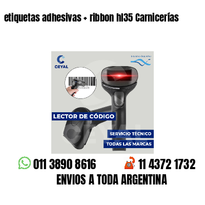 etiquetas adhesivas ribbon hl35 Carnicerías