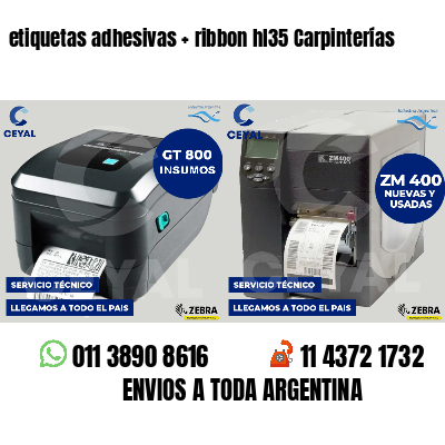 etiquetas adhesivas   ribbon hl35 Carpinterías
