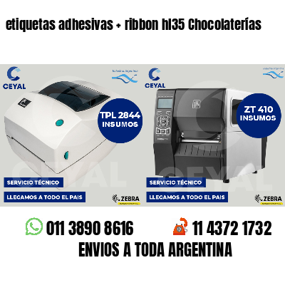 etiquetas adhesivas ribbon hl35 Chocolaterías