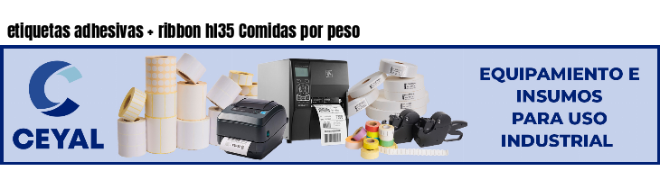 etiquetas adhesivas   ribbon hl35 Comidas por peso