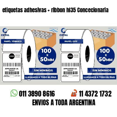 etiquetas adhesivas ribbon hl35 Concecionaria