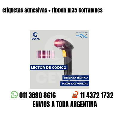 etiquetas adhesivas   ribbon hl35 Corralones