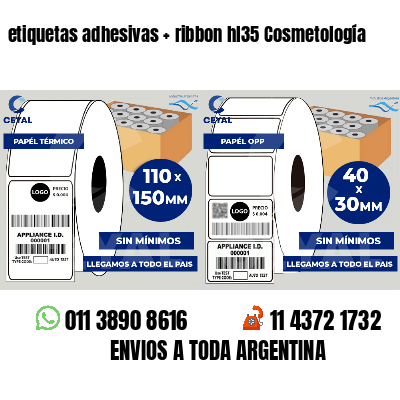 etiquetas adhesivas   ribbon hl35 Cosmetología
