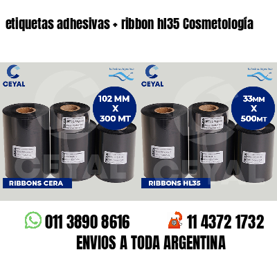 etiquetas adhesivas ribbon hl35 Cosmetología