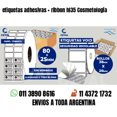 etiquetas adhesivas   ribbon hl35 Cosmetología