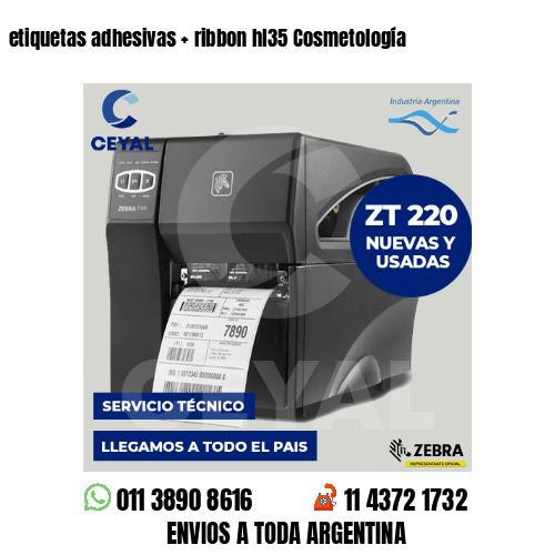 etiquetas adhesivas   ribbon hl35 Cosmetología