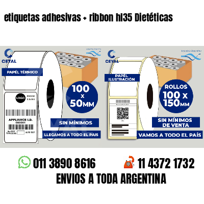 etiquetas adhesivas   ribbon hl35 Dietéticas